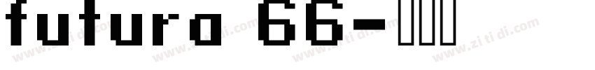futura 66字体转换